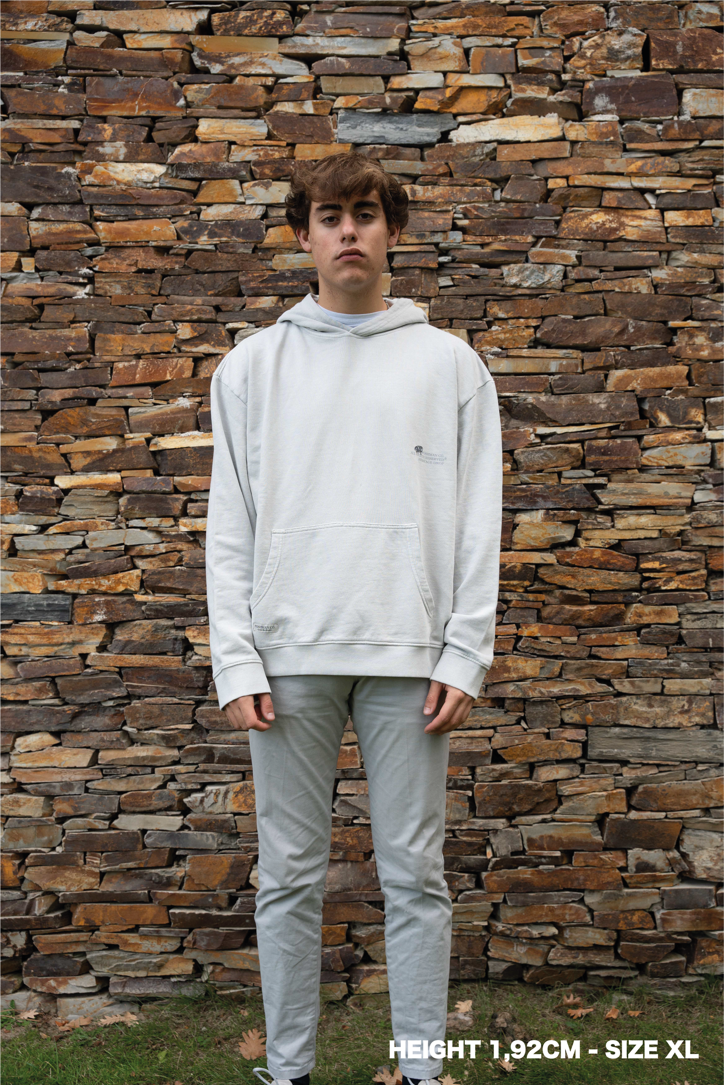 STONE "AGAIN" HOODIE