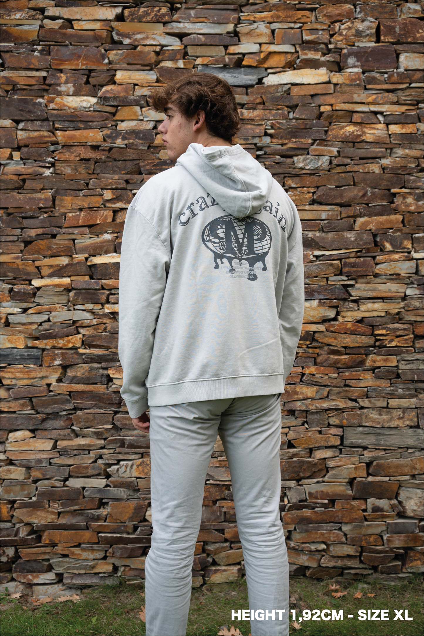 STONE "AGAIN" HOODIE