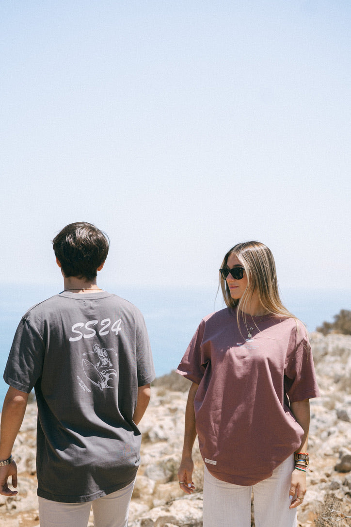 GREY "SURFER" TEE