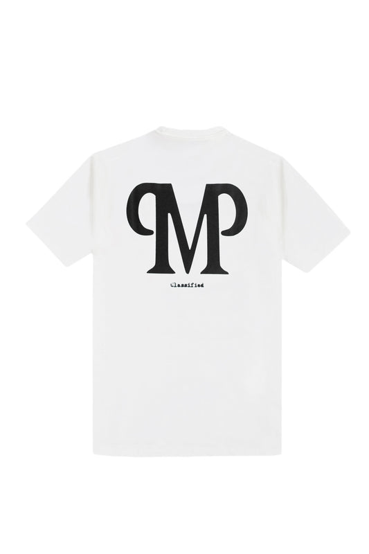 WHITE "CLASSIFIED" TEE